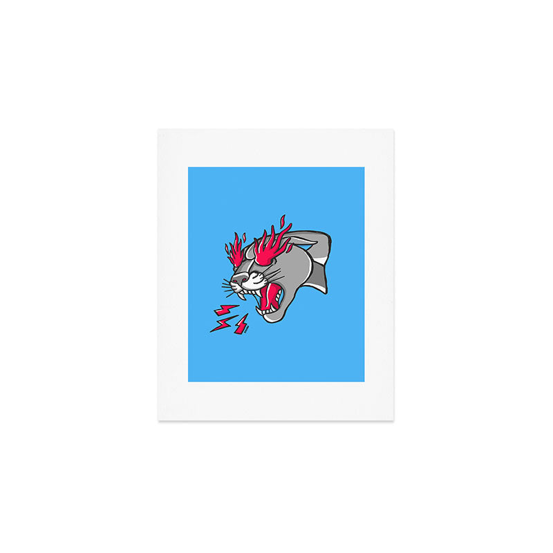 Panther Flame Art Print Gallery Image 1