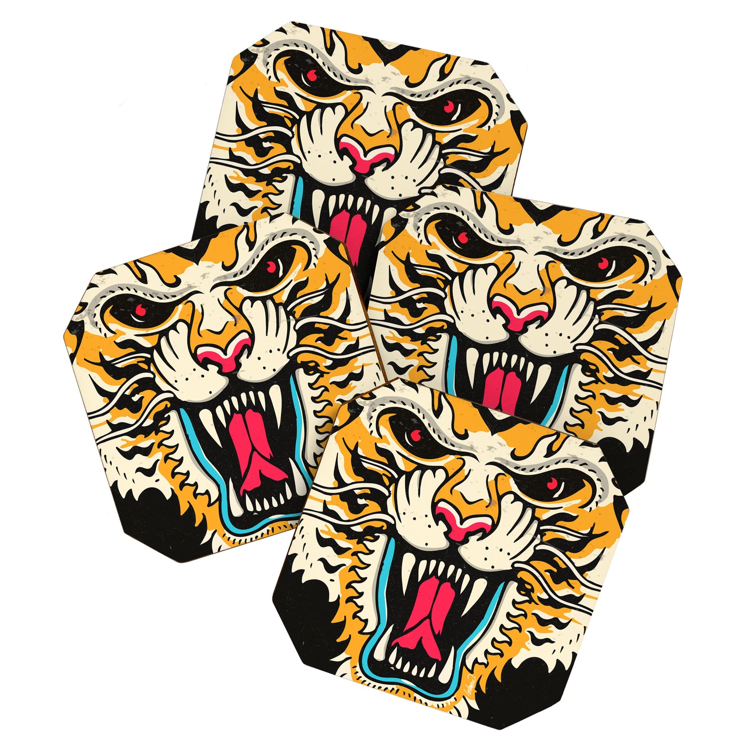 Tiger 3 Eyes Coaster Gallery Image 1