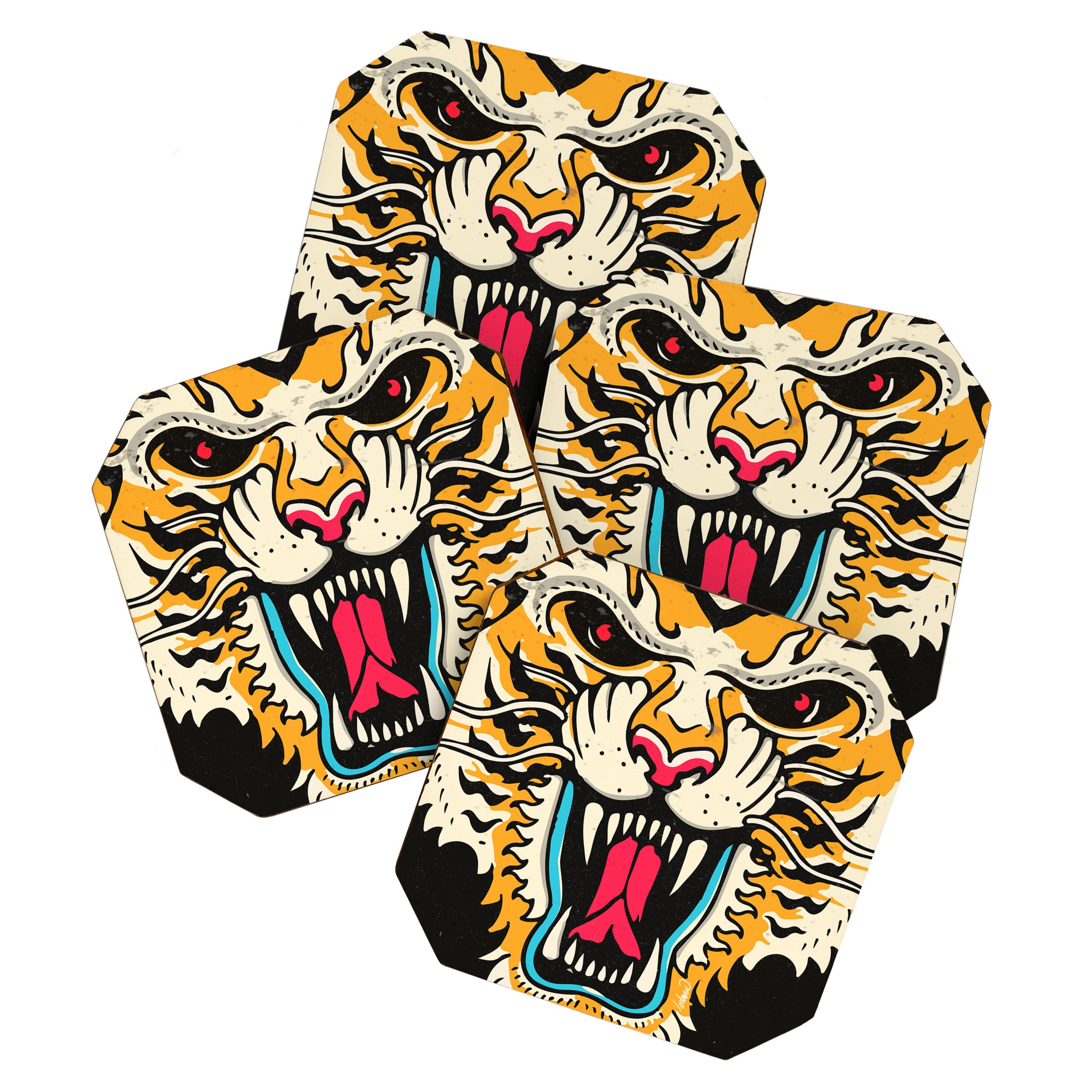 Tiger 3 Eyes Coaster Gallery Image 1