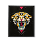 Tiger 3 Eyes Framed Canvas Print Gallery Image 8