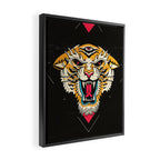 Tiger 3 Eyes Framed Canvas Print Gallery Image 2