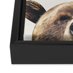 Bear Framed Canvas Print Gallery Image 3