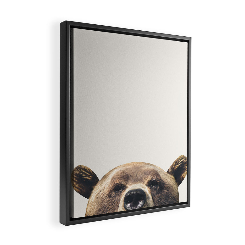 Bear Framed Canvas Print Gallery Image 2