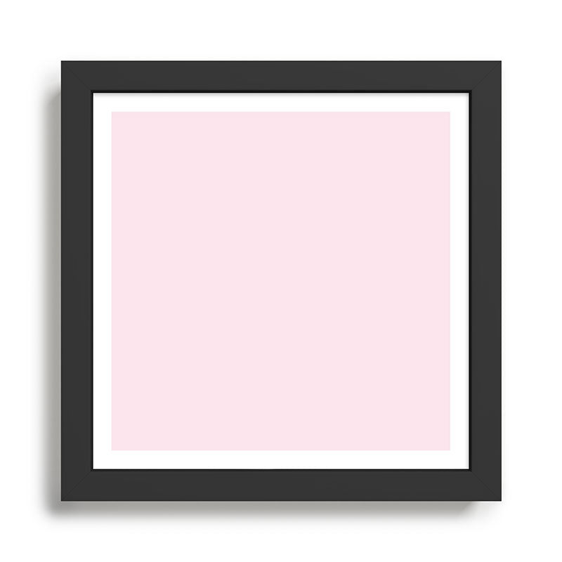 Color light pink Framed Art Print Gallery Image 1