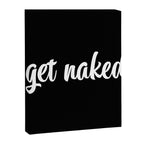 Get Naked black Canvas Print Gallery Image 8