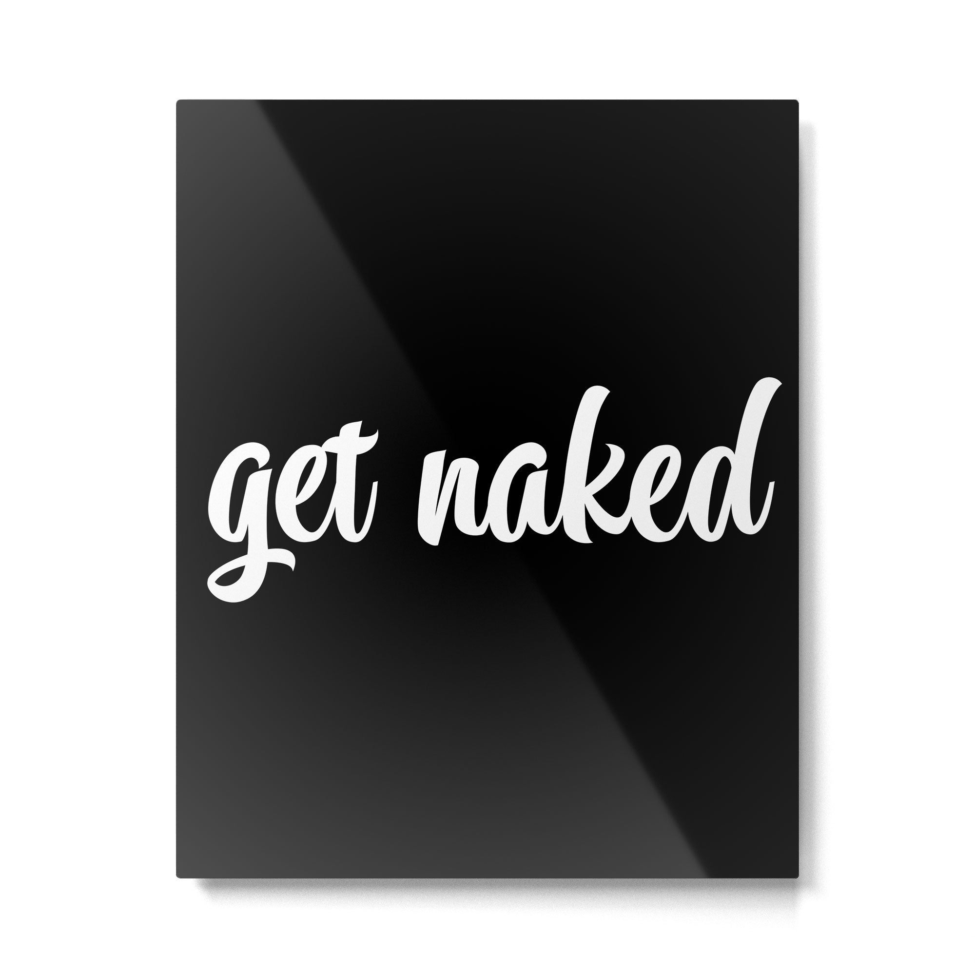 Get Naked black Metal Print Gallery Image 6
