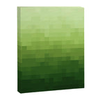 Gradient Pixel Green Canvas Print Gallery Image 8