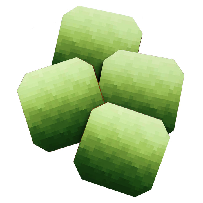 Gradient Pixel Green Coaster Gallery Image 1