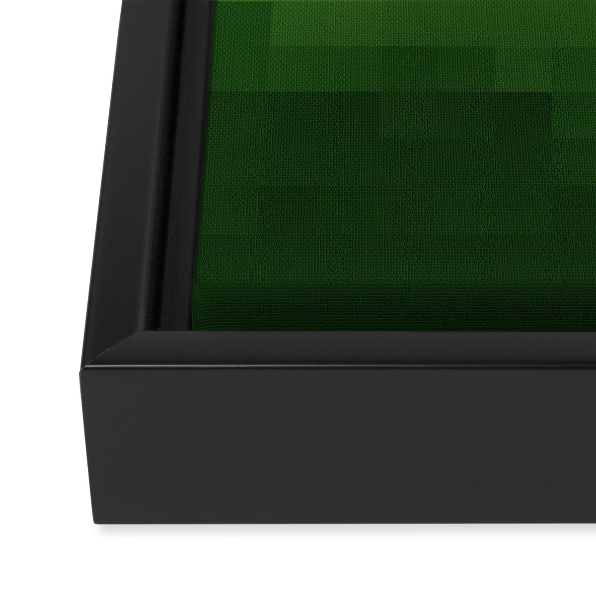 Gradient Pixel Green Framed Canvas Print Gallery Image 3