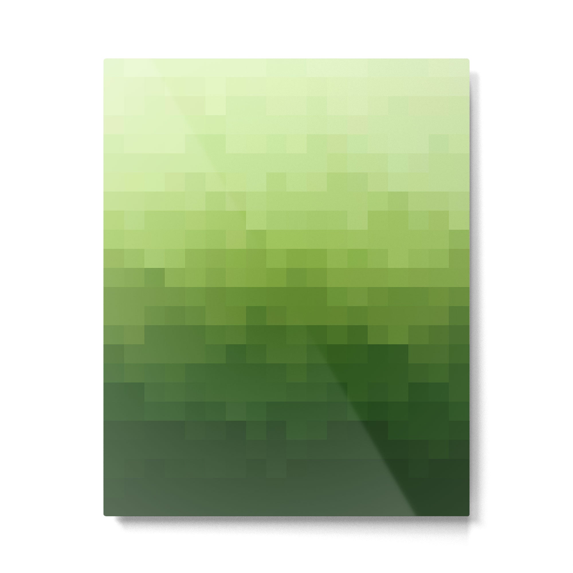 Gradient Pixel Green Metal Print Gallery Image 6