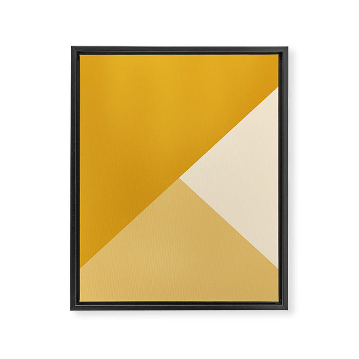 Mustard Tones Framed Canvas Print Gallery Image 1