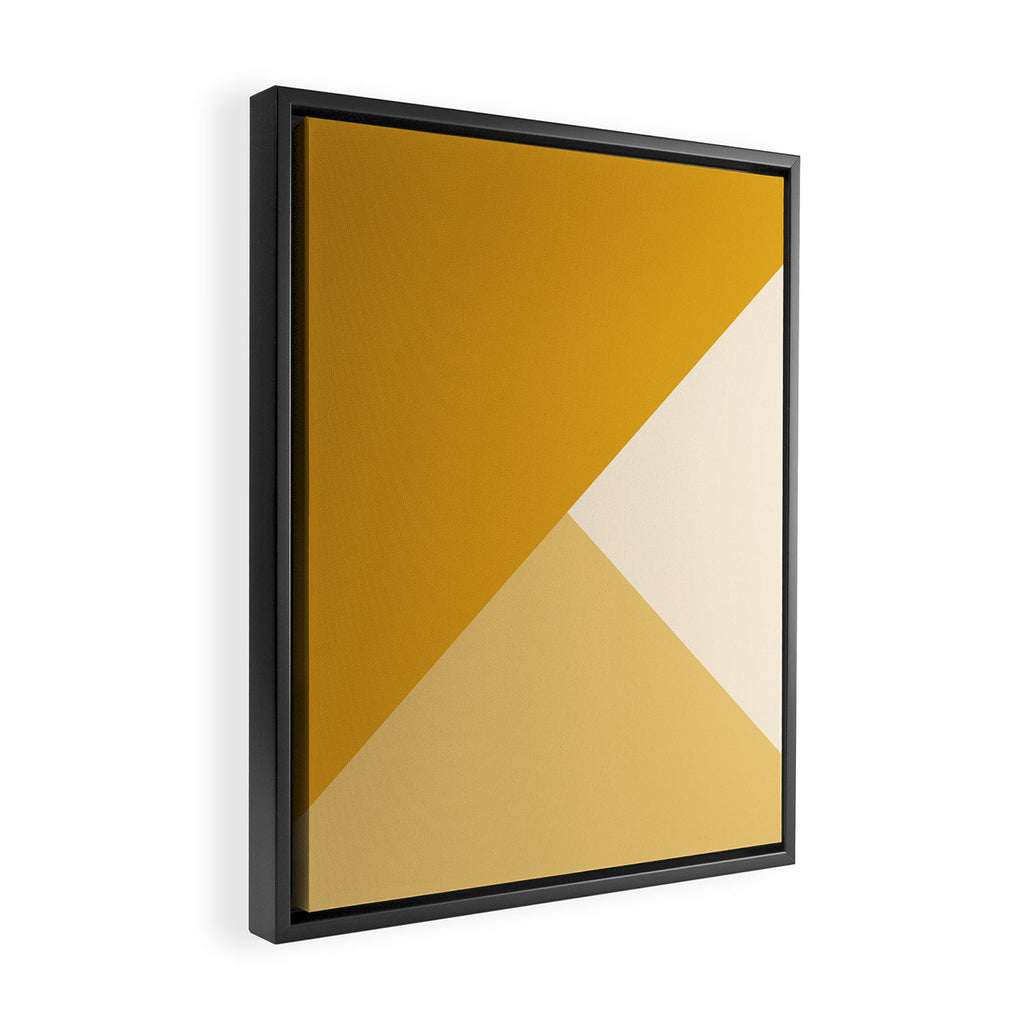 Mustard Tones Framed Canvas Print Gallery Image 2