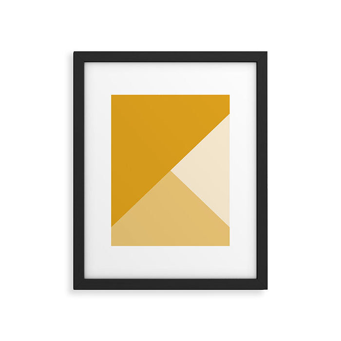 Mustard Tones Framed Art Print Gallery Image 1
