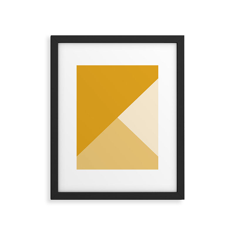 Mustard Tones Framed Art Print Gallery Image 4