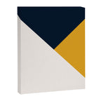 Tricolor Geometry Navy Yellow Canvas Print Gallery Image 8