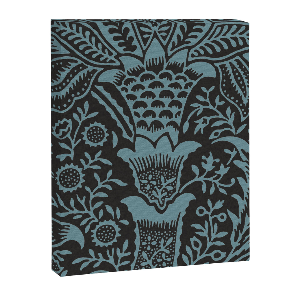 Tropical pattern black Canvas Print Gallery Image 8