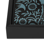 Tropical pattern black Framed Canvas Print Gallery Image 3