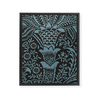 Tropical pattern black Framed Canvas Print Gallery Image 8