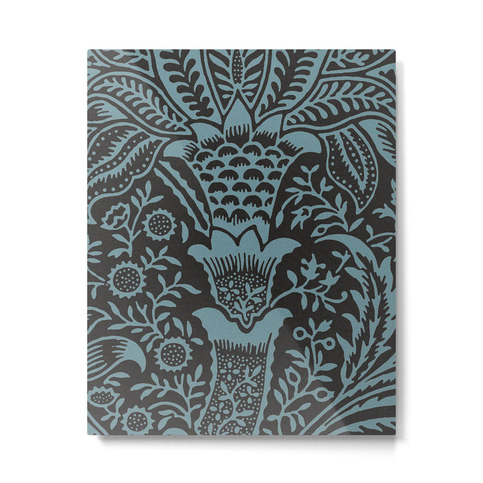 Tropical pattern black Metal Print Gallery Image 1