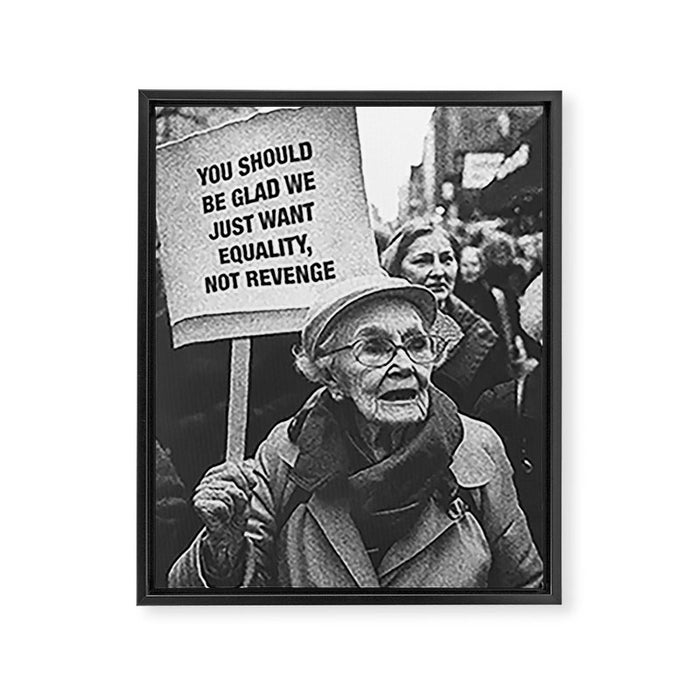 LADIES MARCH VI â Feminism Art â Women's March Photography Framed Canvas Print Gallery Image 1