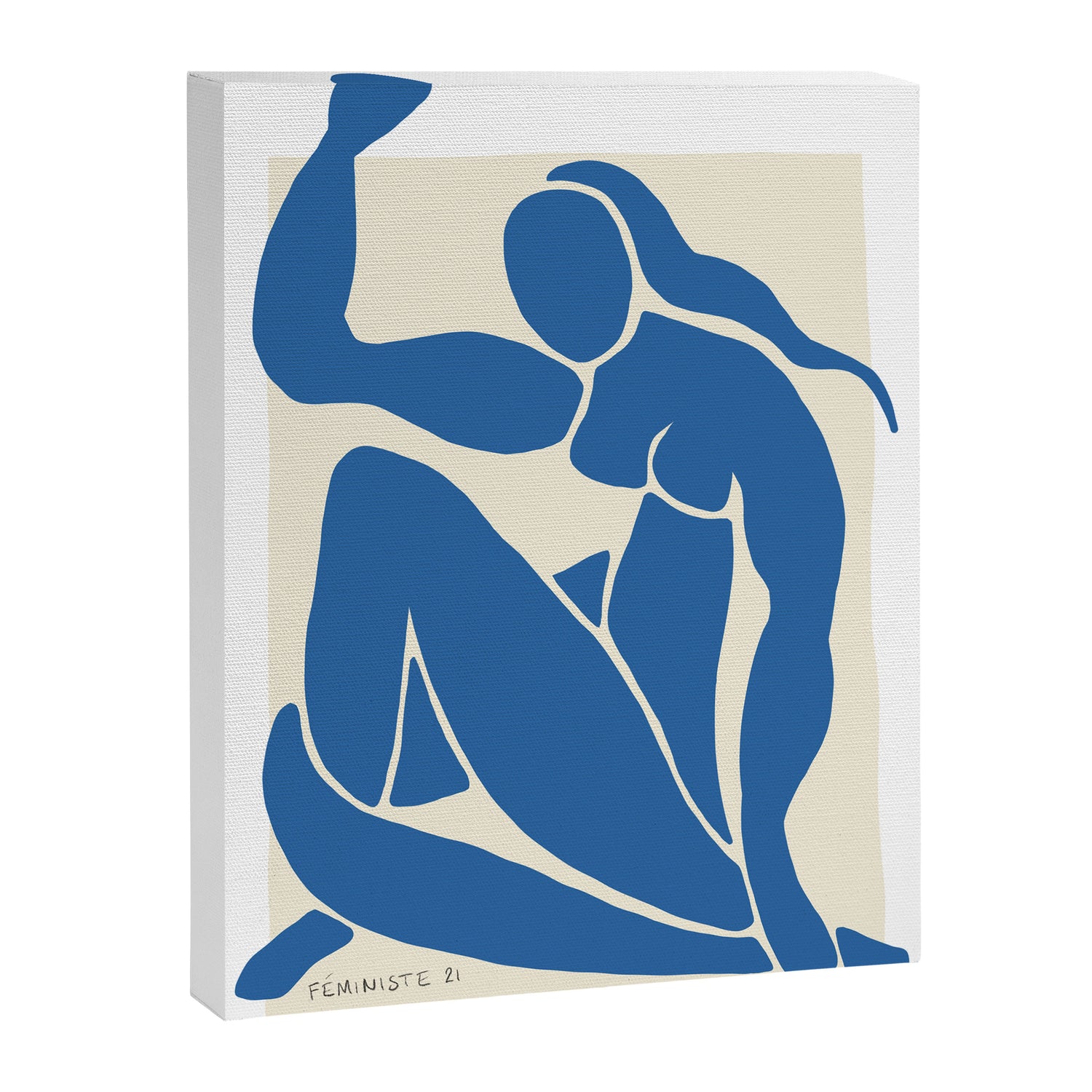 NUDE FEMINISTE - Feminist Art - Matisse Nude Blue Canvas Print Gallery Image 6
