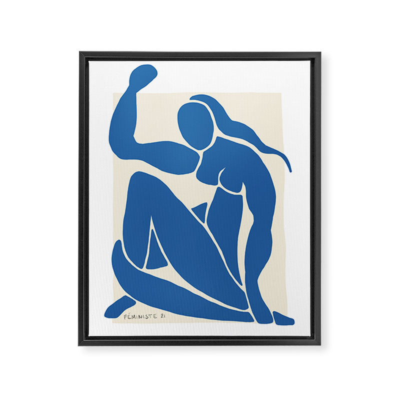 NUDE FEMINISTE - Feminist Art - Matisse Nude Blue Framed Canvas Print Gallery Image 6