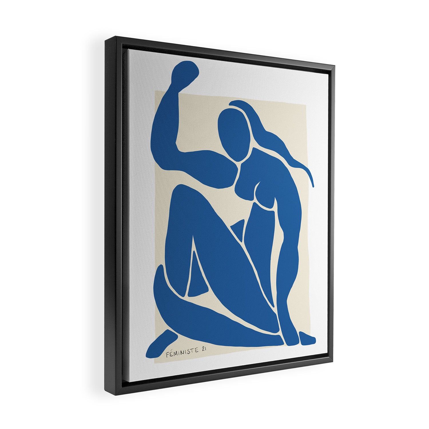 NUDE FEMINISTE - Feminist Art - Matisse Nude Blue Framed Canvas Print Gallery Image 2