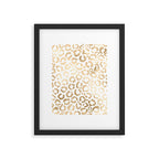 Elegant Gold White Leopard Cheetah Animal Print Framed Art Print Gallery Image 6