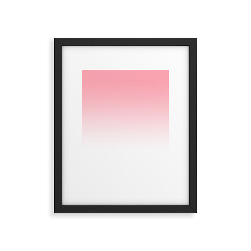 Pink Sunset Gradient Framed Art Print Gallery Image 6