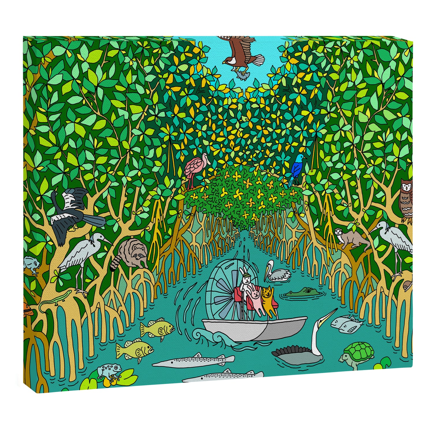 Florida Everglades Mangrove Tour Canvas Print Gallery Image 3