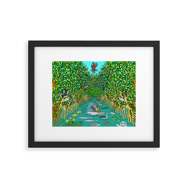 Florida Everglades Mangrove Tour Framed Art Print Gallery Image 1