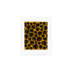 Monstera - Dark Yellow Art Print Gallery Image 1