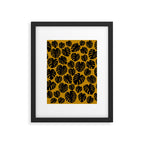 Monstera - Dark Yellow Framed Art Print Gallery Image 6