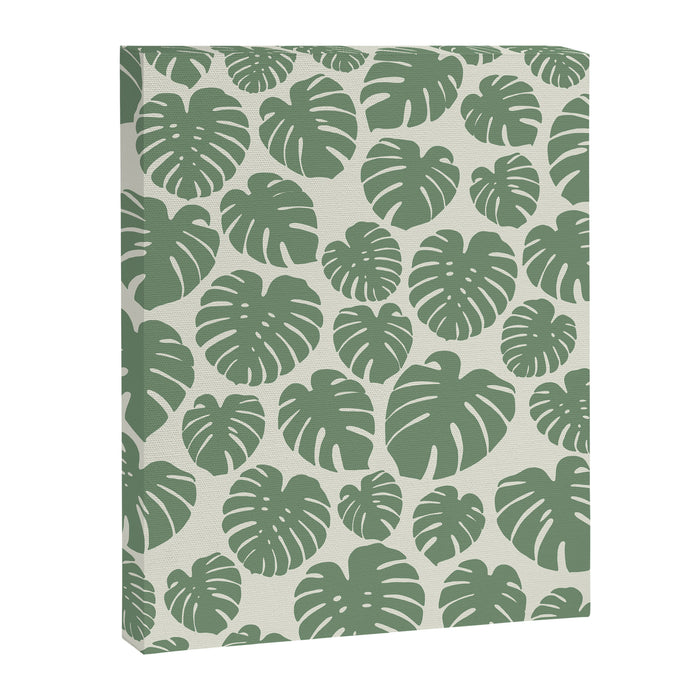 Monstera - Green Canvas Print Gallery Image 1