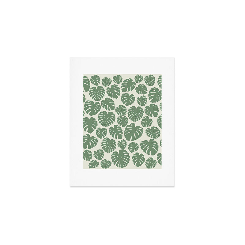 Monstera - Green Art Print Gallery Image 1