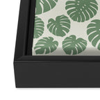 Monstera - Green Framed Canvas Print Gallery Image 3
