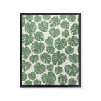 Monstera - Green Framed Canvas Print Gallery Image 8