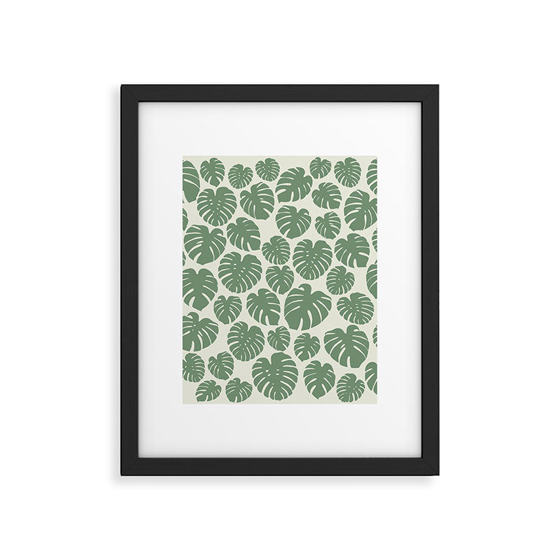 Monstera - Green Framed Art Print Gallery Image 6