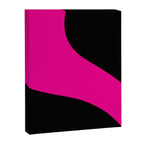 Simple Waves - Magenta and Black Canvas Print Gallery Image 8