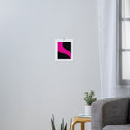 Simple Waves - Magenta and Black Art Print Gallery Image 3