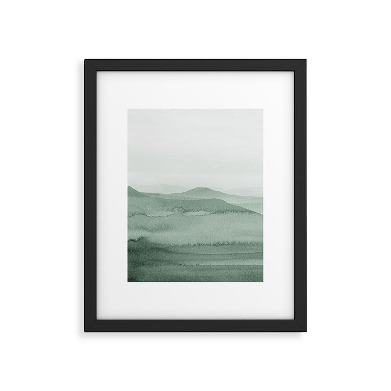 Abstract 1 Watercolor Sage Green Art Print By LandSartprints Framed Art Print Gallery Image 5
