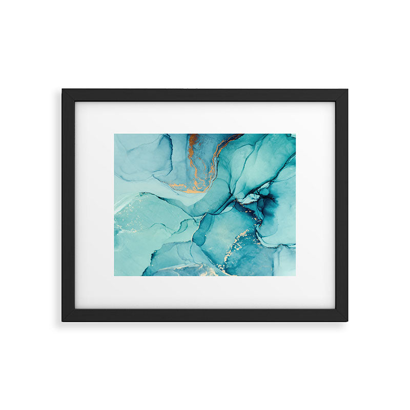 Abstract Turquoise Art Print By LandSartprints Framed Art Print Gallery Image 5