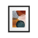 Abstract Watercolor Terracotta, Green & Blush Pink Art Print By LandSartprints Framed Art Print Gallery Image 5