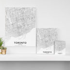 Toronto Map, Art Print By LandSartprints Canvas Print Gallery Image 3