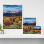 Colorado Mountain Sunrise Mt. Sopris Autumn Landscape Canvas Print Gallery Image 3