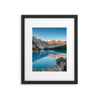 Moraine Lake Sunrise Banff National Park Canada Mountain Landscape Framed Art Print Gallery Image 5