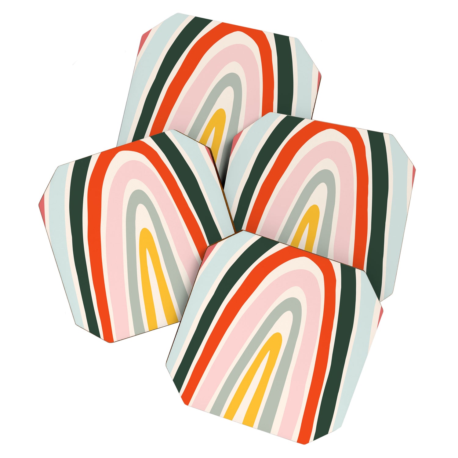 70s Vintage Rainbow Coaster Gallery Image 1