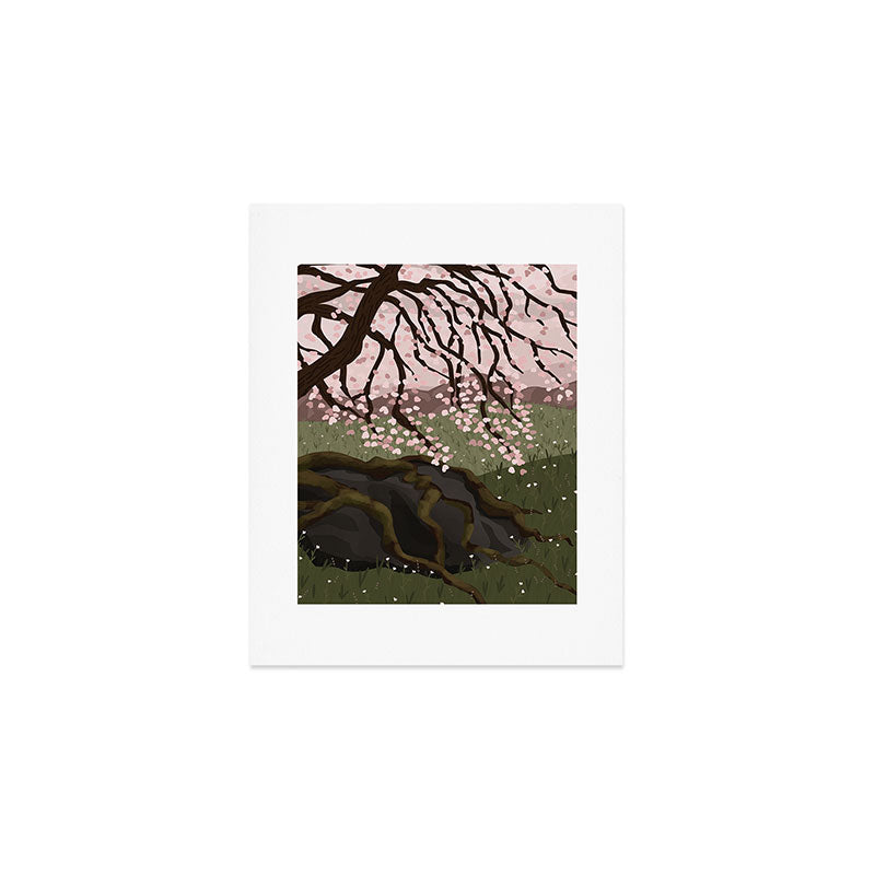 Almond Tree Art Print Gallery Image 1