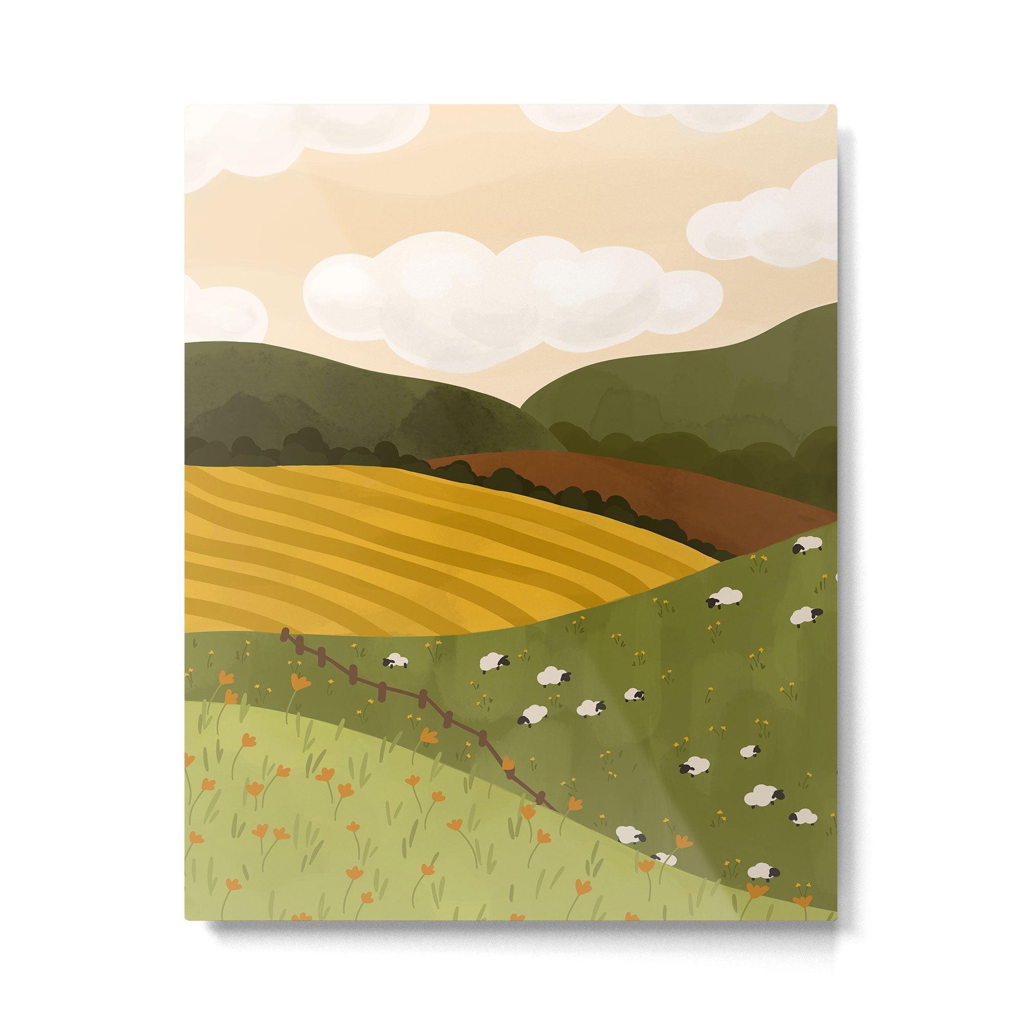Autumn Landscape Metal Print Gallery Image 6