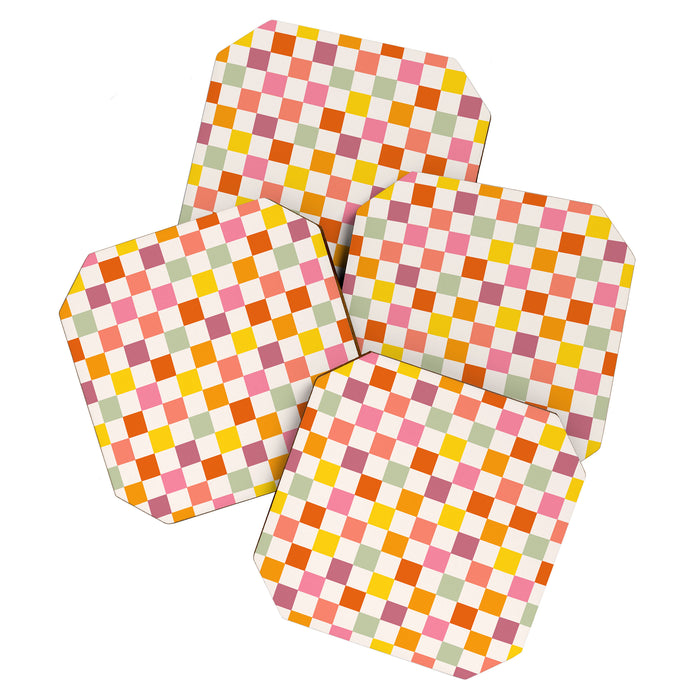 Candy Checkerboard  Coaster Gallery Image 1